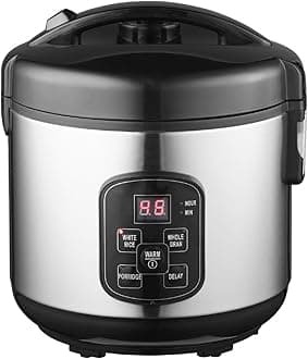Digital Rice Cooker 1L – 4-6 Portions White & Brown Plus Porridge Setting