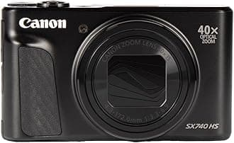 Canon PowerShot SX740 HS Lite Edition Digital Camera (20.3 MP, 40x Optical Zoom, 7.5 cm (3 Inch) Display, DIGIC 8, 4K Ultra HD, HDMI, Wi-Fi, Bluetooth, Automatic Aperture, Automatic Timer, Black