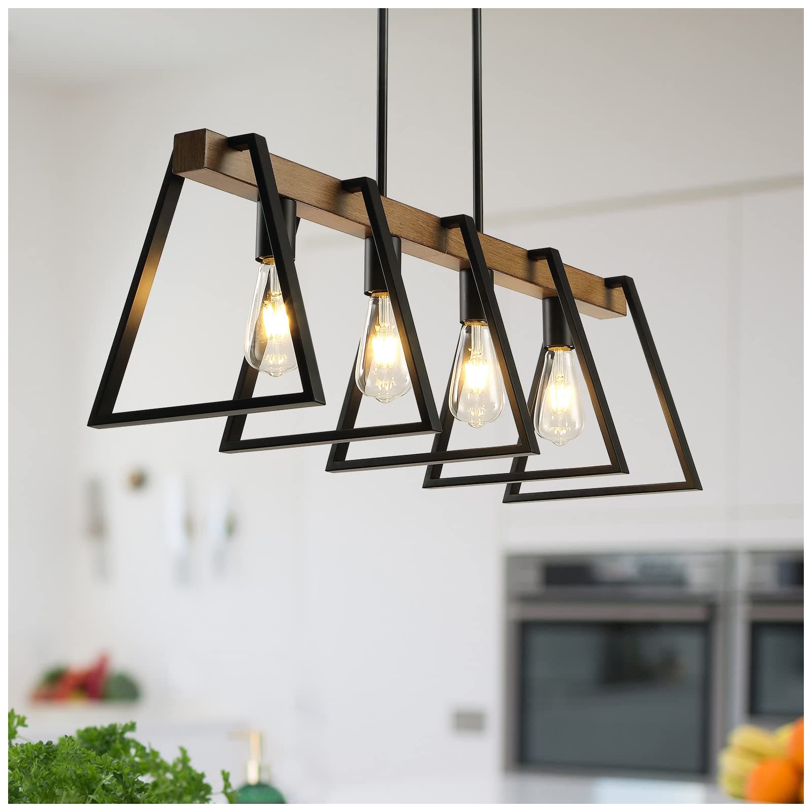 4-Light Modern Farmhouse Chandelier