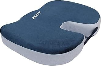 ZAXTYMemory Foam Coccyx Seat Cushion for Tailbone Pain Relief, Sciatica, Lower Back Support and Pain Relief Seat Cushion with Removable Cover