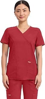 Cherokee Women's Mock Wrap Top Medical Scrubs