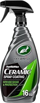 - Turtle Wax Hybrid Solutions Ceramic Spray Coating, High Shine Car Wax, Offers Durable Paint Protection, Extreme Water Beading Action, Safe for Glass, Wheels, Trim and More, 473ml (Pack of 1)