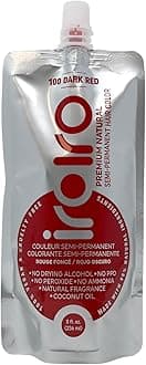 Premium Natural Semi-Permanent Hair Color 100 Dark Red (8oz)