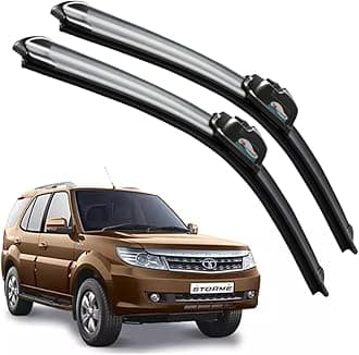 CARNYX Frameless Windshield Wiper Blades, Front Car Wipers Set of 2, Noise-Free, Durable Performance Compatible with (Safari Storme (2012-2016) (D-24,P-20))