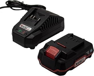 Parkside 20V 2.0Ah Pap 20 B1 Lithium-Ion Battery Charging Level Indicator Battery Replacement Battery for Parkside Devices and Tools with Charging Cable 21.5V 2.4A PLG Charger 20C1 (Battery