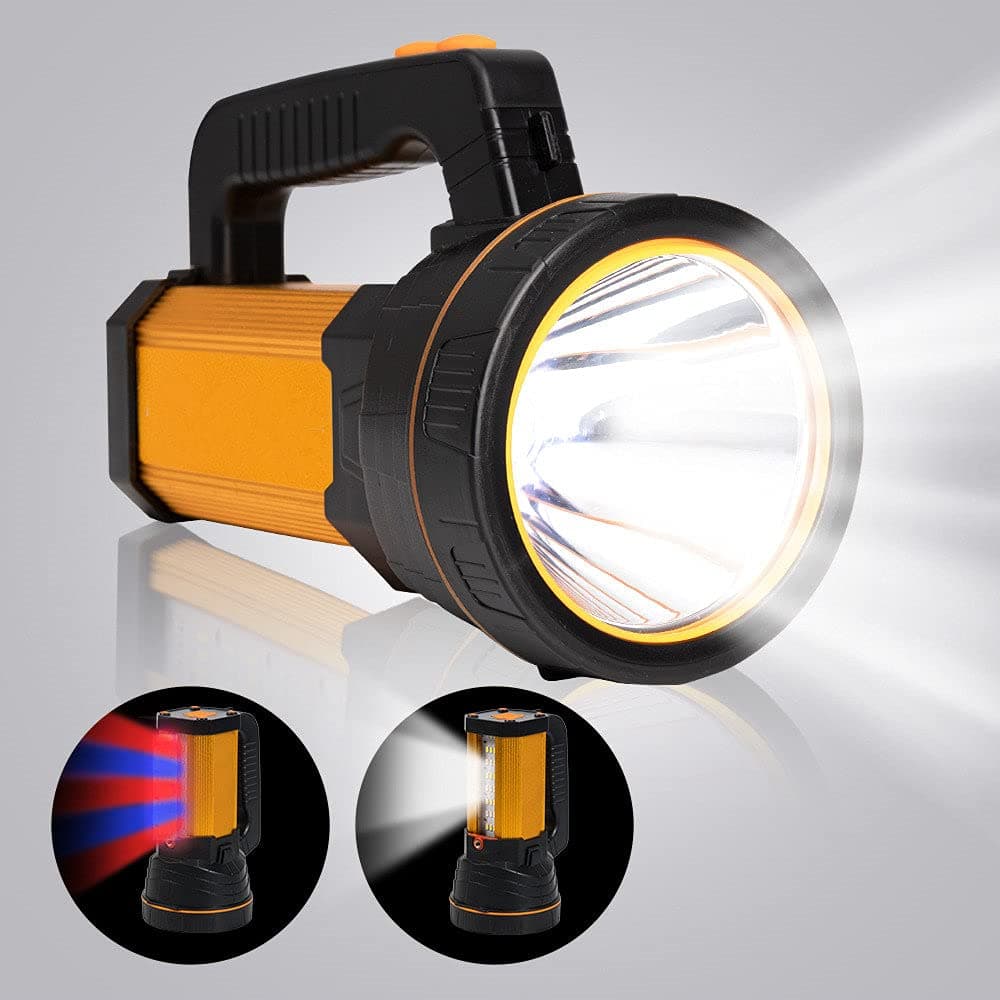 Super Bright Rechargeable Led Torch with Lantern, Large Capacity Long Lasting, High Power High Lumens Portable Handheld Spotlight Flashlight, Powerful Searchlight,for Home Camping