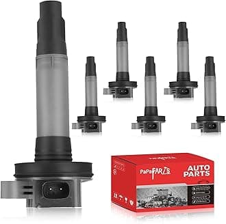 PAPAPARTS Set of 6 Ignition Coil Pack UF553 DG520 Compatible with Mazda 6 CX-9 Mercury Sable Lincoln Ford Edge Explorer F150 Flex Fusion Mustang Police Taurus Transit MKS MKX MKZ V6 3.5L 3.7L