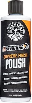 InSynchro V45 Polish - 16 oz Medium Cut Car Polish for Cars, Trucks, SUVs, Motorcycles, and RVs - Removes Light Scratches, Swirls, and Haze - Restores Color Depth and High Gloss Finish