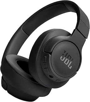 JBL Tune 720 BT Wireless Over-Ear Headphones with JBL Pure Bass Sound, Bluetooth 5.3, Hands-Free Calls, Audio Cable and 76-Hour Battery Life, Black