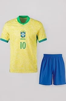 RJM Naimaar 10 Football Team Home Jersey with Shorts 2024 (Kids,Boys,Men)(13-14Years) Multicolour