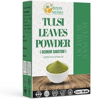 Herbs Botanica Tulsi Powder (Holy Basil Powder) Ocimum Sanctum 5.3 oz / 150 GMS