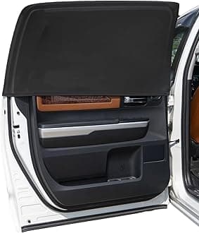 Car Window Shade for Baby, 2 Pack UV Protection Breathable Mesh Window Sun Shade,Car Window Screens for Most Pickup, Truck, Minivan, Large SUV(31.5"x47.2")