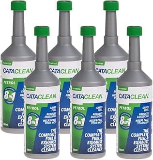 Cataclean Complete Fuel & Exhaust Cleaner | Catalytic Converter, Valve & Injector Cleaner | Fuel Additive Formulated for Performance & Fuel Efficiency | Pre MOT Emissions Reducer (Petrol, 6 x 500ml)