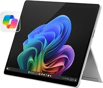 Surface Pro 2-in-1 Laptop/Tablet (2024), Windows 11 Copilot+ PC, 13" Touchscreen OLED Display, Snapdragon X Elite (12 Core), 16GB RAM, 512GB Storage, 5G Connectivity, Platinum