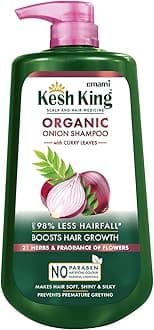 Kesh King Scalp and Hair Medicine Organic Onion Shampoo with Curry Leaves 1L