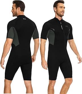 Shorty Wetsuits for Mens Womens 2mm Front Zip Diving Suits