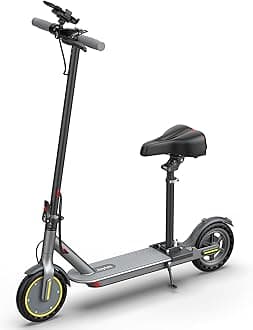 8.5" Electric Scooter for Adults with Seat, 19 Mph E-Scooter, Max & 15-19 Miles Range Scooters, Folding Scooters with APP Control, Commuting Scooter Kick Scooter with Dual Braking System