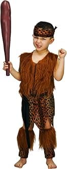 Boy Caveman Fancy Dress Costume (S:4-6Years)