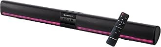 Ace Plus Wireless Soundbar with 30W Output, Dual Passive Radiator, RGB Lights,Built-in Rechargeable Battery, Bluetooth 5.1,Coaxial Input, AUX, FM Radio, USB, mSD, TWS Function
