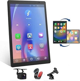 Eonon 8.95 Inch Display Monitor Car Stereo with Carplay Android Auto Portable Touch Screen OTA Update Audio Receivers Speaker with 1080p Backup Camera Bluetooth Airplay AUX for All Car Vehicles P5