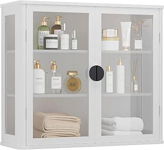 28 IN glass wall cabinet