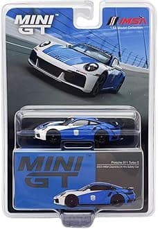 True Scale Miniatures Model Car Compatible with Porsche 911 Turbo S Safety Car 2023 IMSA Daytona 24 Hrs 1/64 Diecast Model Car Mini GT MGT00735