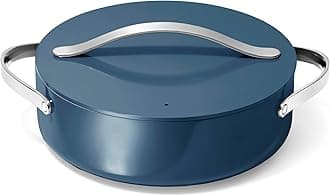 Caraway Rondeau - 6 Qt Non-Stick Pan with Lid - Free From Forever Chemicals - Perfect for Searing, Braising, & Roasting - Navy