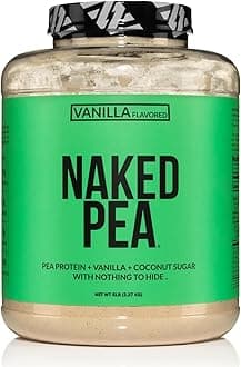 Naked Pea - Vanilla Pea Protein - Pea Protein Isolate from North American Farms - 5lb Bulk, Plant Based, Vegetarian & Vegan Protein. Easy to Digest, Non-GMO, Gluten Free, Lactose Free, Soy Free
