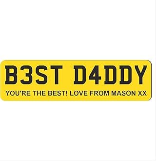 – Personalised Plate Style Decorative Plaque – Custom Text Sign in MDF or Acrylic – Novelty Gift for Home or Office Just Passed Novelty Signs (Plain Yellow Design, Mdf Wood Medium 25cm)