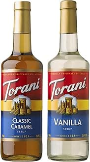 Syrup (Vanilla & Caramel Flavor, Pack of 2 Bottles, 750ml)