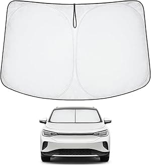 Front Windshield Sun Shade Foldable Sunshade Protector Custom Fit 2021-2023 2024 Volkswagen VW ID.4 Accessories 2024 Upgrade