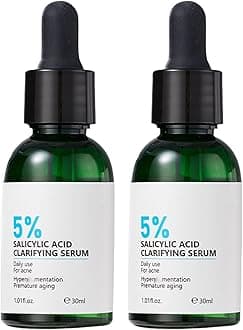 Salicylic Acid Serum 5% for Acne, Deep Cleans Pores, Reduce Blackheads, Controls Oil, Gentle Exfoliation, Lightweight, Fast-Absorbing, Salicylic Acid Face Serum for Oily Acne Prone Skin