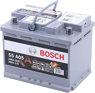 – Bosch S5A05 - car battery - 60A/h - 680A - AGM technology - adapted for vehicles with Start/Stop system