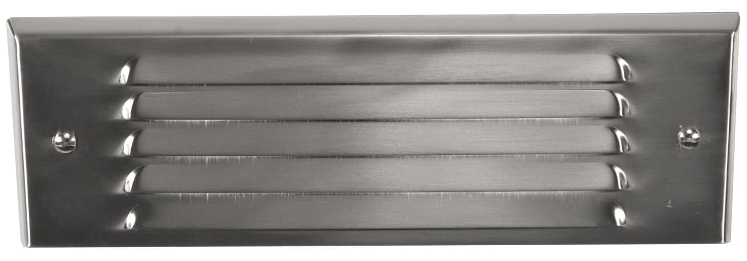 Highpoint Deck Lighting HP-770R-SS Red Rocks 12-Volt Louvered Brick Recessed Outdoor Deck and Step Light Fixture, Brushed Stainless Steel