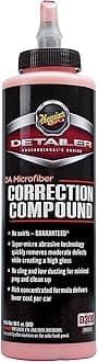 DA Microfiber Correction Compound D30016, Car Compound for Use with a DA Polisher and Microfiber Cutting Disc, Removes Swirls, Scratches, Water Spots, and Oxidation, 16 Oz