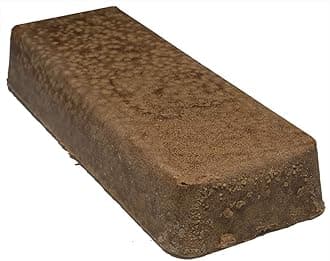 Benchmark Abrasives Buffing Compound for Cutting Removing Scratches on Brass Aluminum Pewter, Non-Ferrous Metals, Wood, Stainless Steel, 1 Pound Bar (Brown Tripoli)