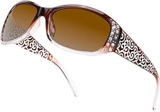 Polarised Sunglasses Womens Trendy Ladies Sunglasses with UV400 Protection Wrap Around Sun Glasses for Women