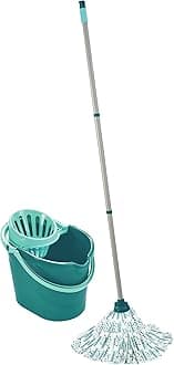 Leifheit Classic Mop and Bucket Set, Green, White