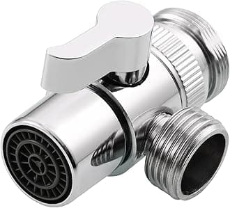 Brass Sink Faucet Diverter Valve to Sink Hose Sprayer,Faucet Splitter for Kitchen,Sink Faucet Replacement Part M22 x M24,SBA021