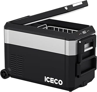 ICECOJP Pro Portable Refrigerator,12 Volt Car Fridge Freezer, Compact Refrigerator with Secop Compressor, for Car & Home Use