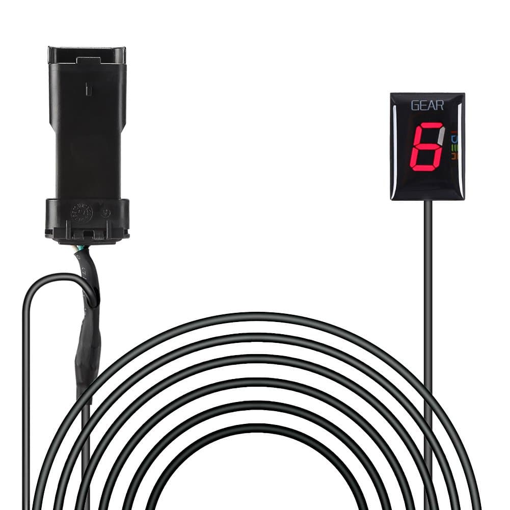 Idea Waterproof Motorcycle Gear Indicator LED Shift Light for Ducati Hyper Monster Scrambler Supersport Superbike (Red)