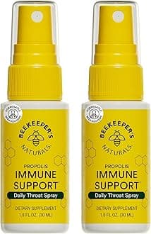 Propolis Throat Spray, Natural Immune Support & Sore Throat Relief - Antioxidants, Keto, Paleo, Gluten-Free, 1.0 oz (Pack of 2)