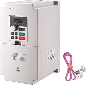 QNK 4KW 5.5HP 220V AC 17A VFD Converter Single to 3 Phase Inverter Variable F...