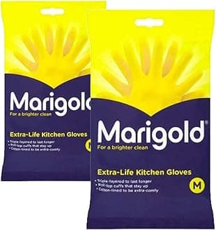 Marigolds 2 x Extra Life Kitchen Gloves Medium 2 Pairs