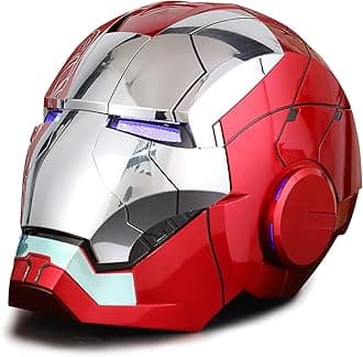 Helmet Man MK5 1:1 Cosplay Mask Electronic Open/Close Voice Control for Adult Superhero Movie Role-Playing Helmet Touch Sensor