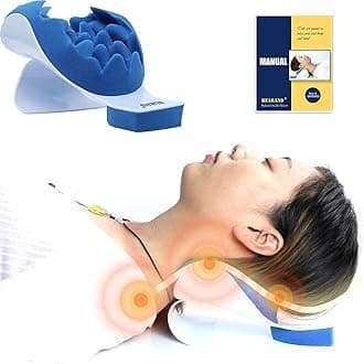 REARAND® Neck and Shoulder Relaxer - Ergonomic Neck Stretcher for Pain Relief, Chiropractic Pillow for Hump Spine Alignment, TMJ Muscle Relaxation, Tension Headache Relief, and Insomnia Relief