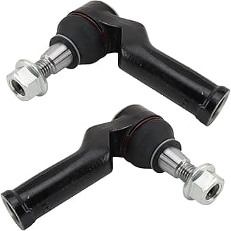 TRQ Front Outer Tie Rod Set Compatible with 2011-2018 Volvo S60 2016-2018 S60 Cross Country 2007-2016 S80 2015-2018 V60 V60 Cross Country 2008-2010 V70 2010-2017 XC60 2008-2016 XC70