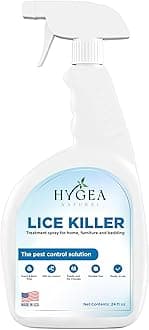 Lice Spray for Home, Furniture, Bedding - Natural Treatment for Head Lice - Family Friendly and pet Safe - Stain and Scent Free