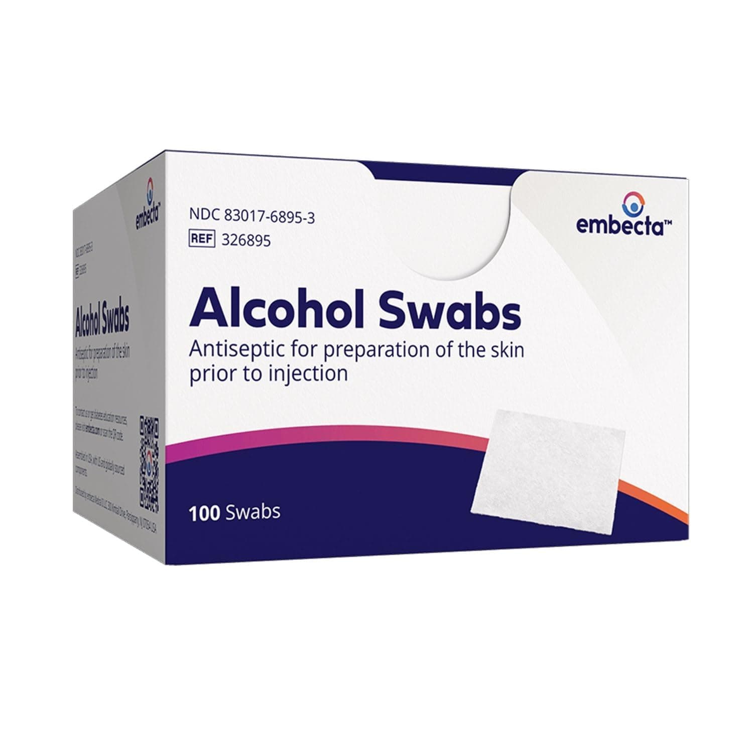 BD Regular Alcohol Swabs, 100 ct ( Pack of 2 )