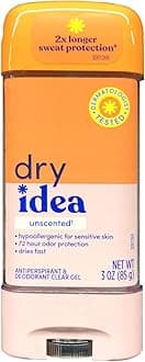 Dry idea anti-perspirant deodorant clear gel, unscented - 3 Oz